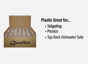 144 Plastic Quaffers