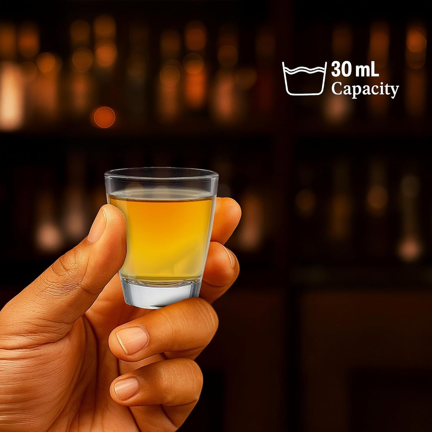 QUAFFER Elegant Classic Mini Shot Glasses 1oz