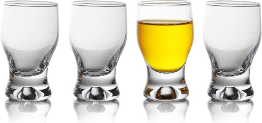 QUAFFER Elegant Curved Shot Glasses 2oz
