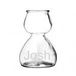 2 personalized glass quaffers